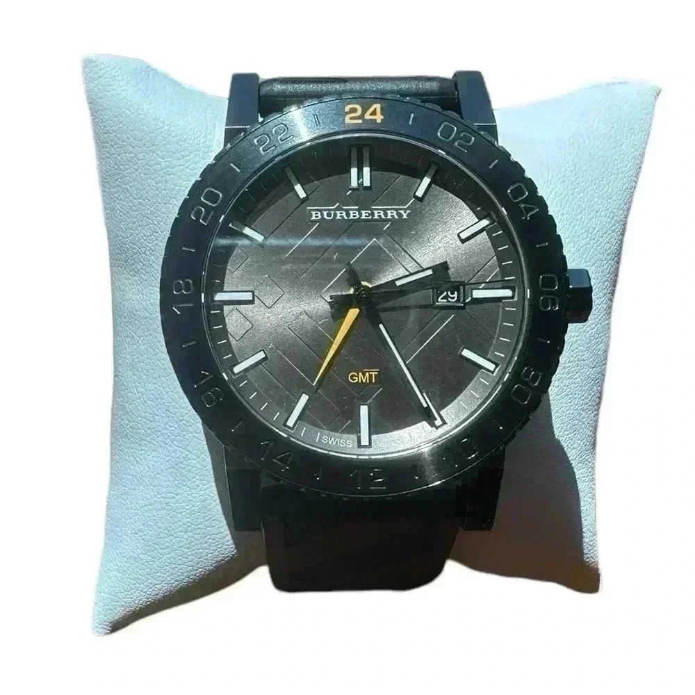 BURBERRY Men's BU9341 'The New City' GMT 42mm Watch Swiss Made Sapphire Crystal